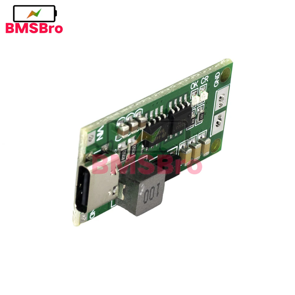 Multi-Cell 2S 3S 4S Tipo-C Para 8.4V 12.6V 16.8V Intensificar a fonte de alimentação de carregamento 18650 Lítio Polímero LiPo Charger Board