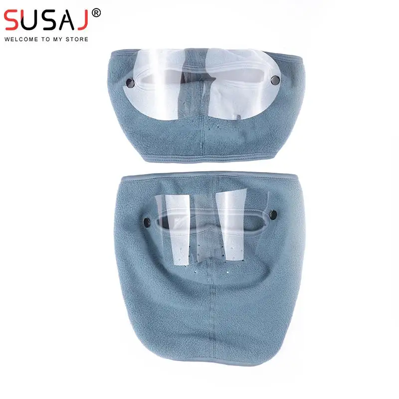 Windproof Anti Dust Full Face Masks Cycling Ski Breathable Masks Eye Shield HD Anti Fog Goggles Hood Cover Winter Warm Hat Caps