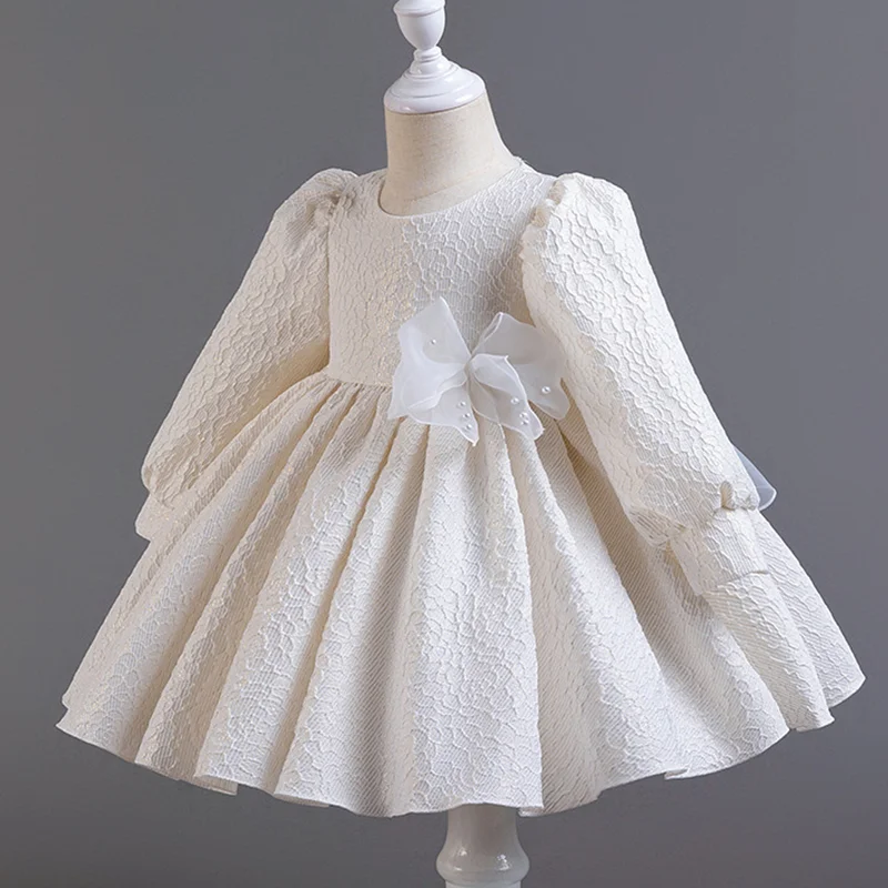 2024 Spring and Autumn New Baby Dress Princess Dress Back Big Bow Girls Party dress Children\'s Formal occasions Clothing