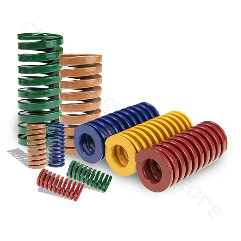 Compression Spring Small load Die Mold Springs Yellow Outer Diameter 8 10 12 14 16 18 20 22mm Length 20 25 30 35 40 45 - 175mm