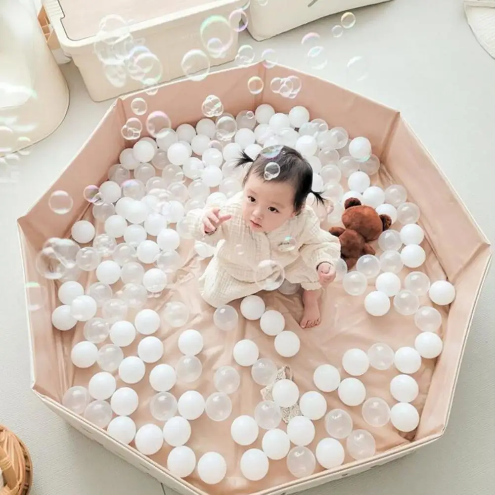 PVC  Cute Toddler Baby Infant Folding Ball Pit Pool Smooth Surface Wave Ball Pool Adorable   for Kids