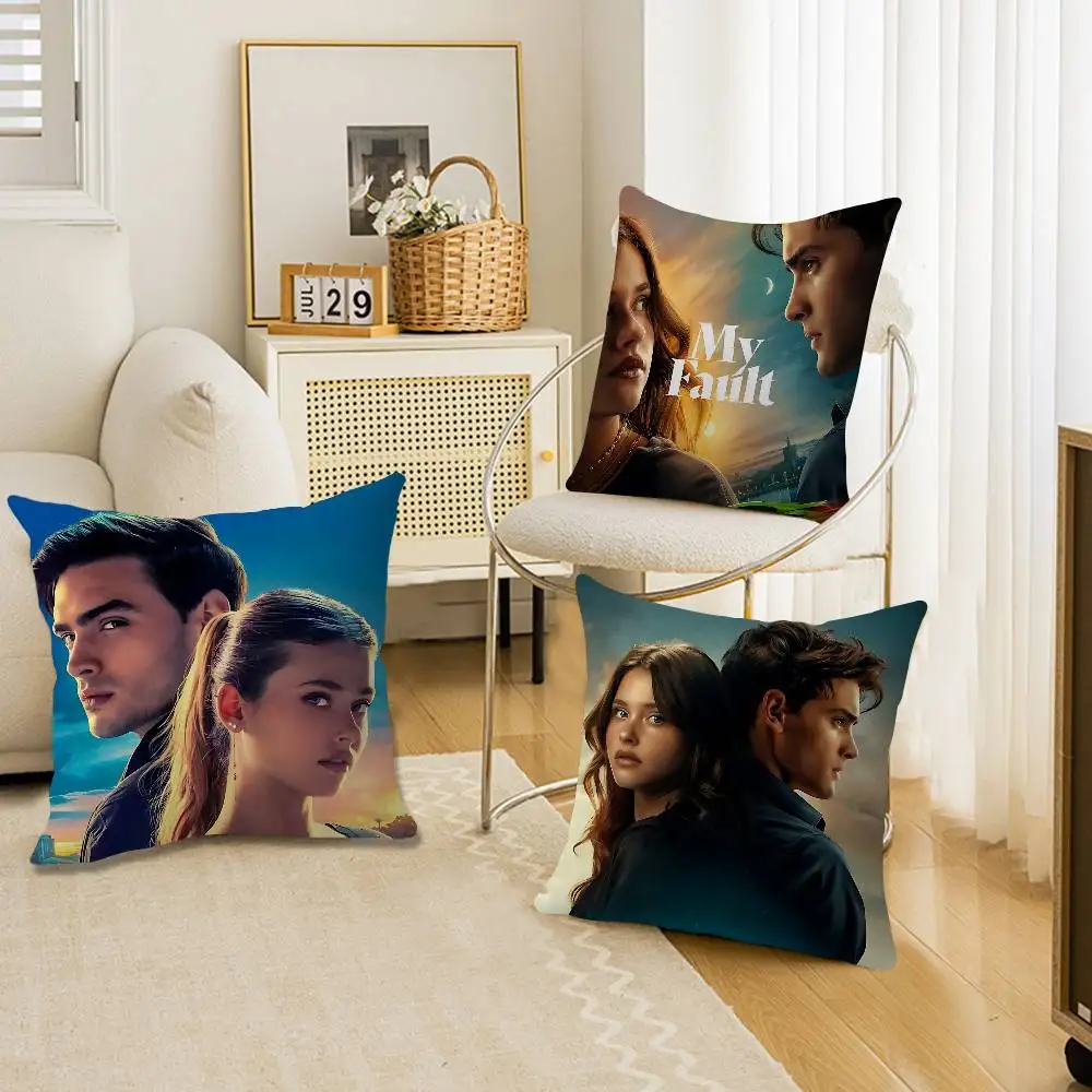 My Fault Culpa Mia Movie Pillow Cushion Cover Pillowcase Living Room Sofa Home Decor Customized