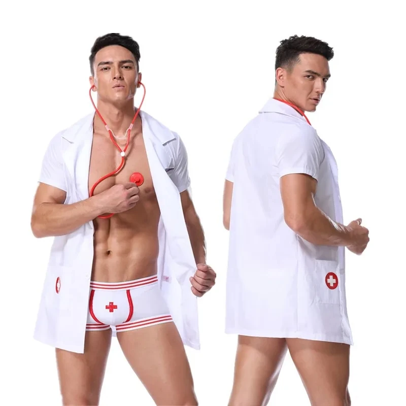 

Men's Exotic Doctor Costume - Halloween Attending Masquerade Male Physician Clothing Doctor Cosplay Costumes