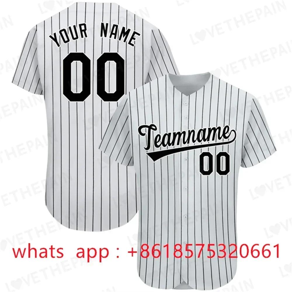 2025 Custom Baseball Jerseys 90s Street Hip-Hop Sweat-Absorbent Softball Uniform Short-Sleeve Cardigan Baseball Training Shirt