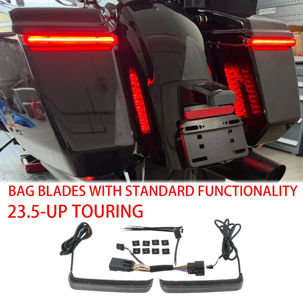 

Motorcycle LED Saddle Bag Turn Signal Indicator Light For Harley Touring Electra Glide Road Glide 2023 2024 2025 2026
