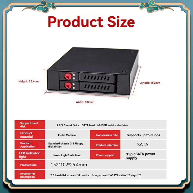 (New)-2.5 Inch SSD Laptap Hard Drive Box SATA Internal USB 3.0 6TB High-Speed With Component Hard-Disk Enclosure