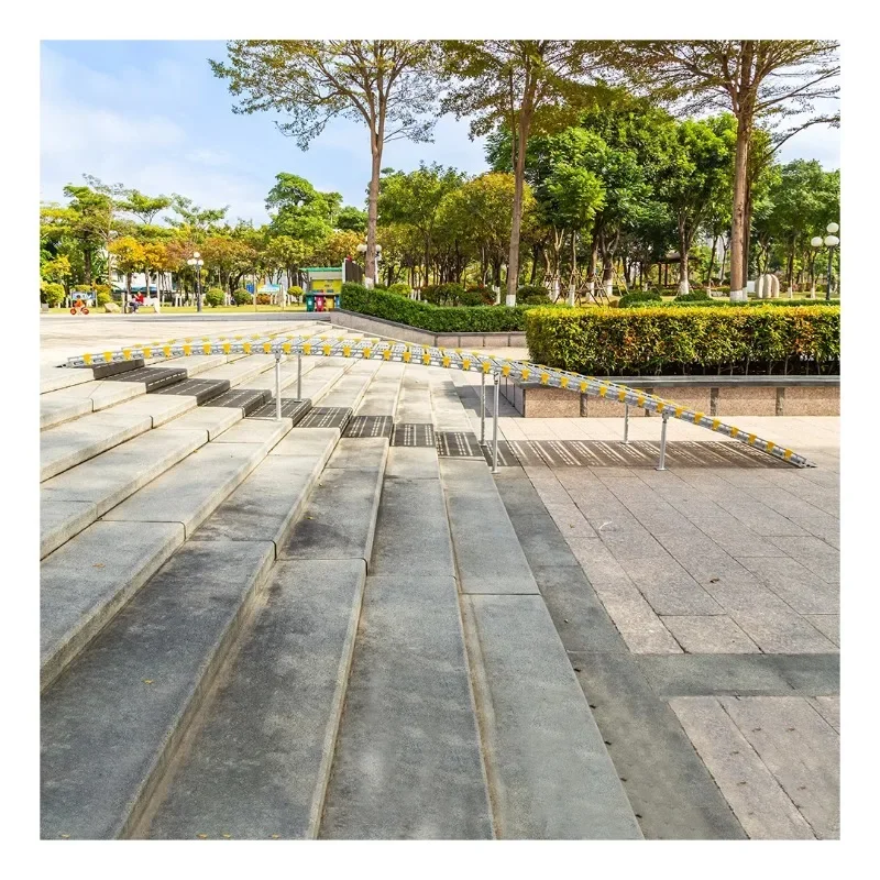 Aluminum alloy loading and unloading portable wheelchair ramp 16ft dog ramp car folding portable pet ramp