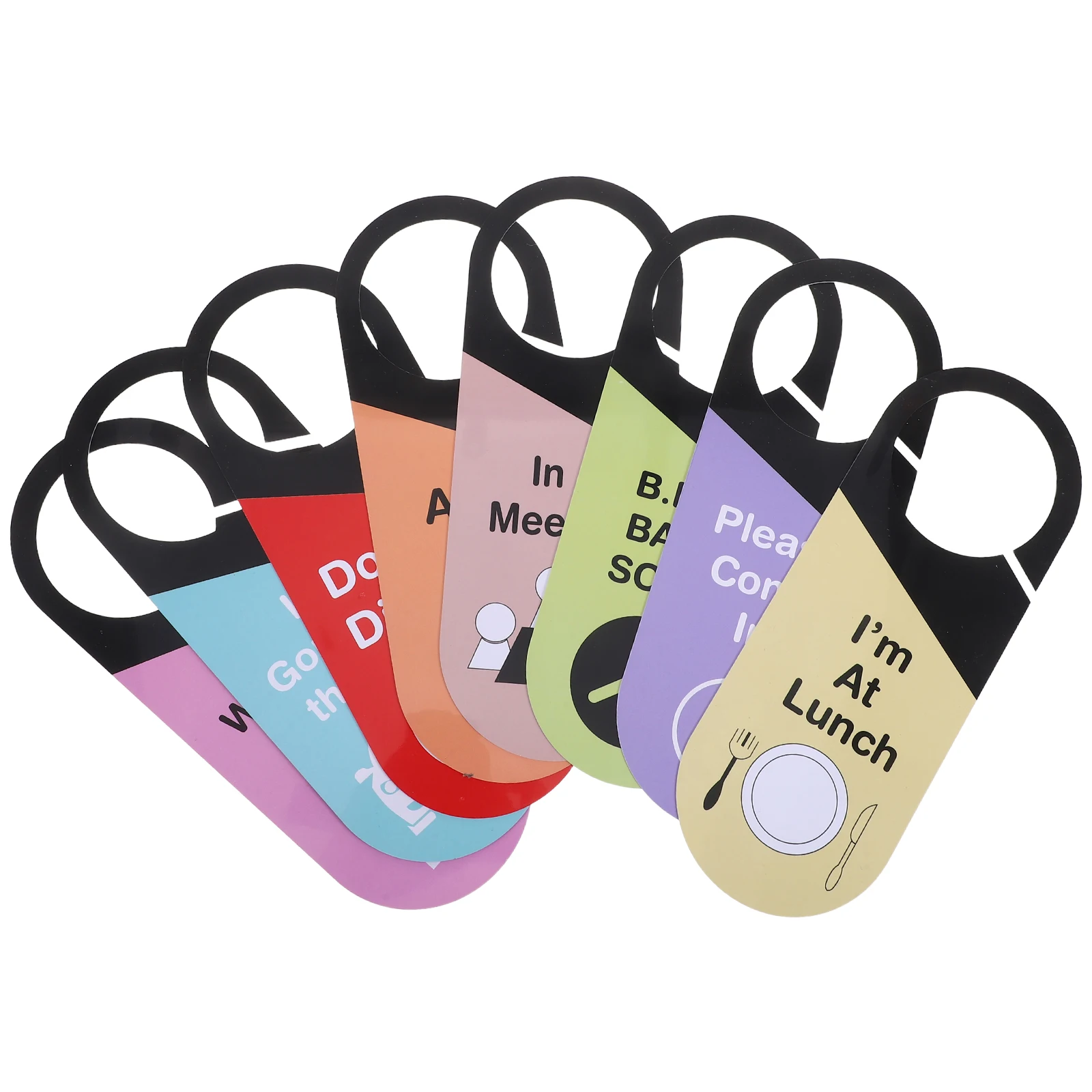 

8Pcs Office Door Hanging Sign Double-Sided PVC Do Not Disturb Welcome Door Knob Privacy Sign Meeting Room Hotel Conference