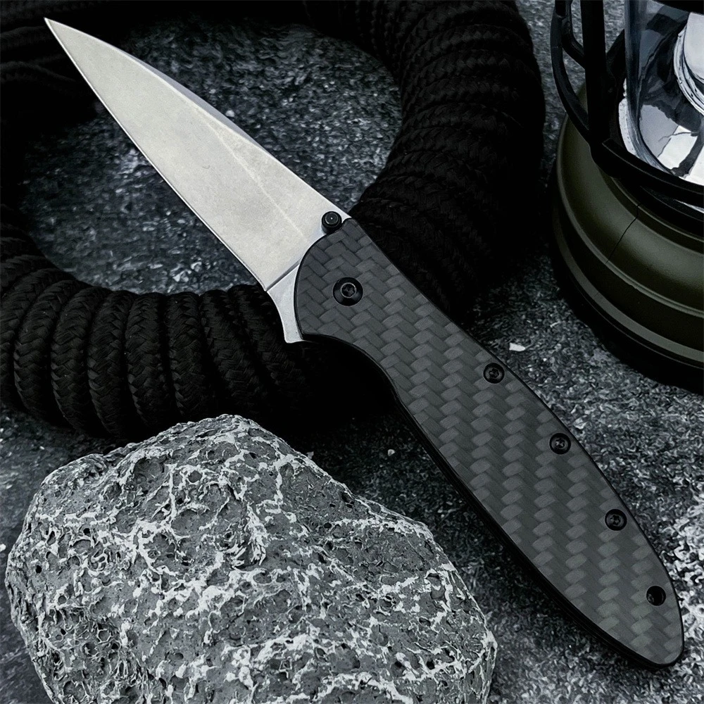 

Высококачественный карманный складной нож 1660, лезвие 8Cr13MoV, ручка из углеродного волокна, открытый кемпинг, пеший туризм, рыбалка, инструмент для повседневной переноски