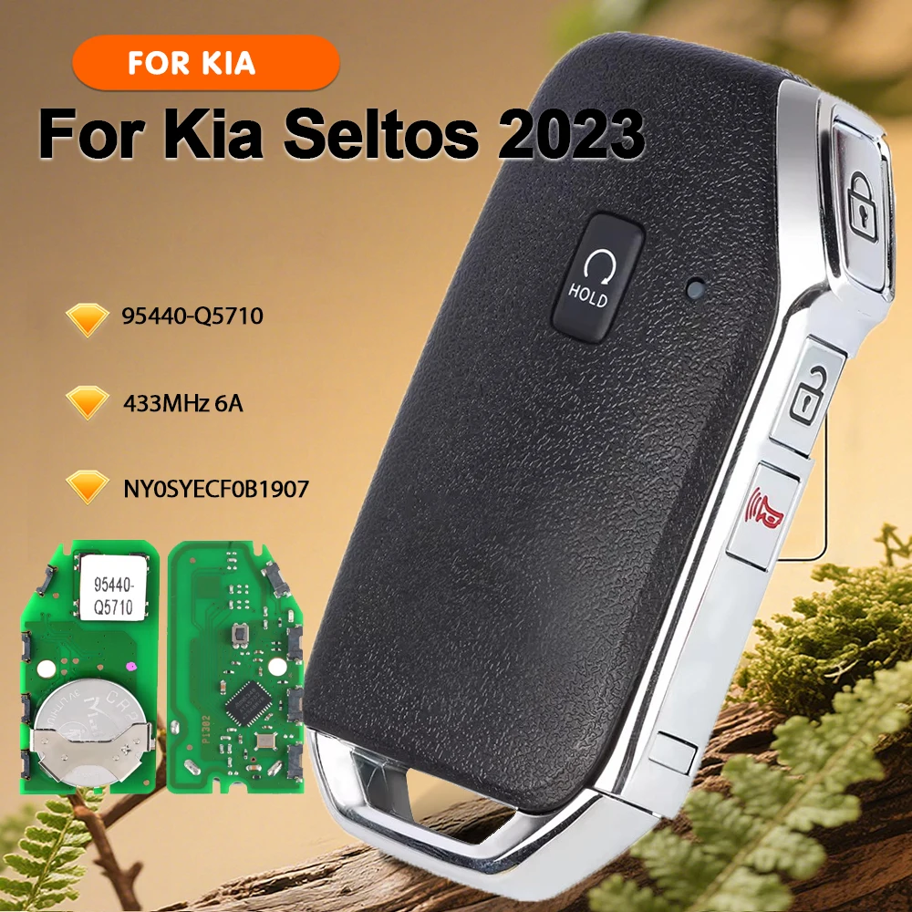 

KEYECU for Kia Seltos 2023 95440-Q5710 , NY0SYECF0B1907 Smart Remote Key Keyless Go Fob 433MHz 6A Chip