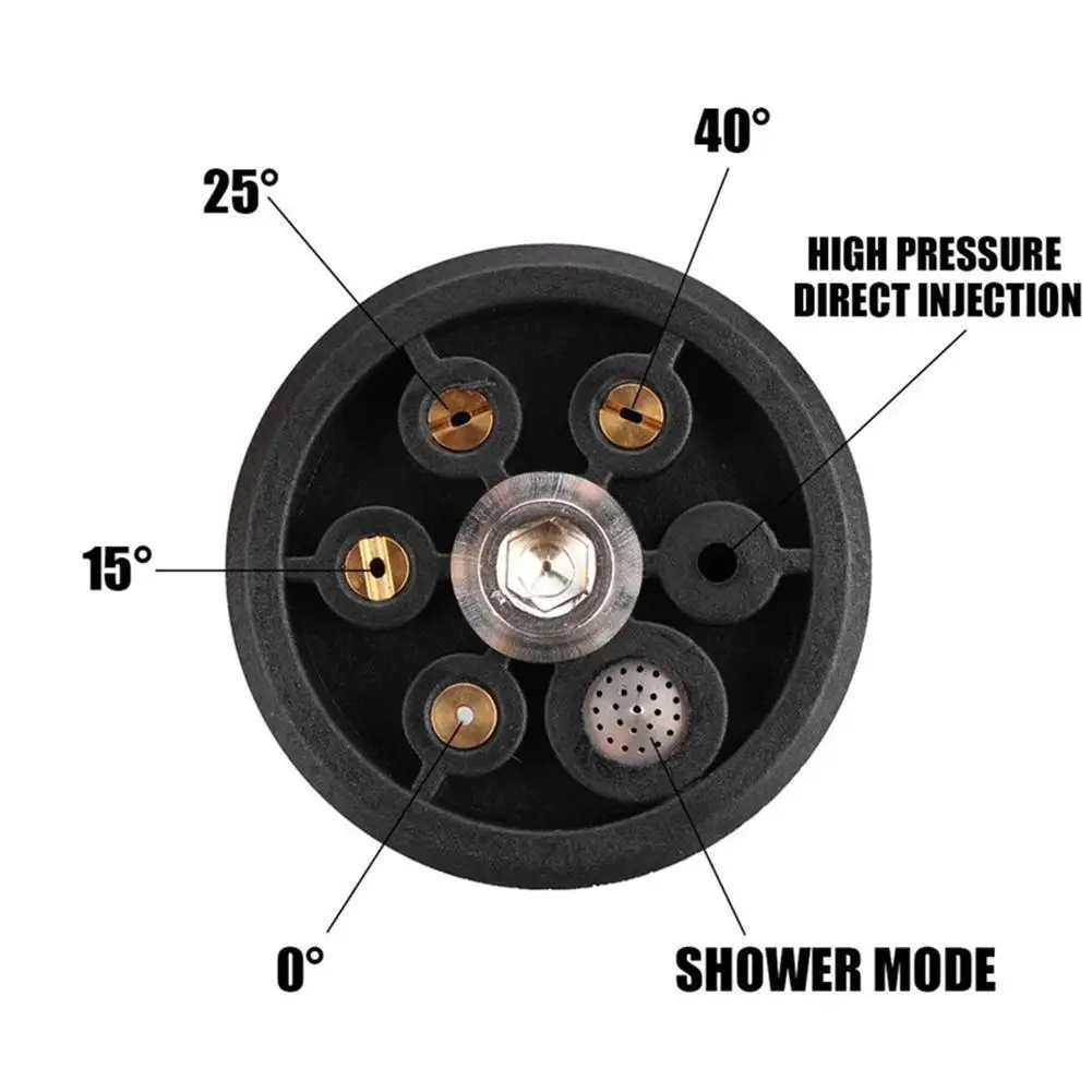 6 In 1 Car Wash Universal Nozzle Multi-function High Black Cleaner Gun Water Pressure Cordless Washer Parts