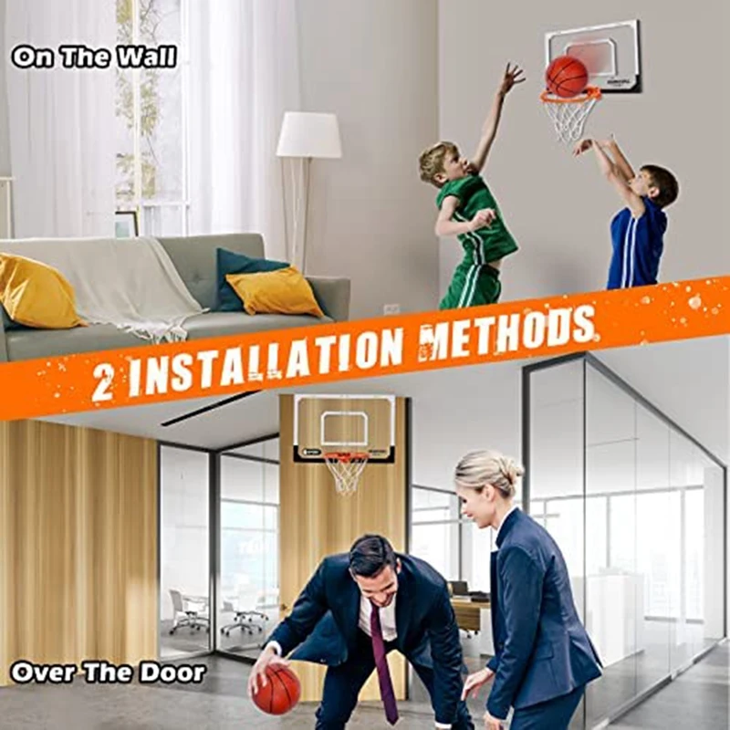 Mini aro de baloncesto con bola para niños y adultos, dormitorio, Oficina