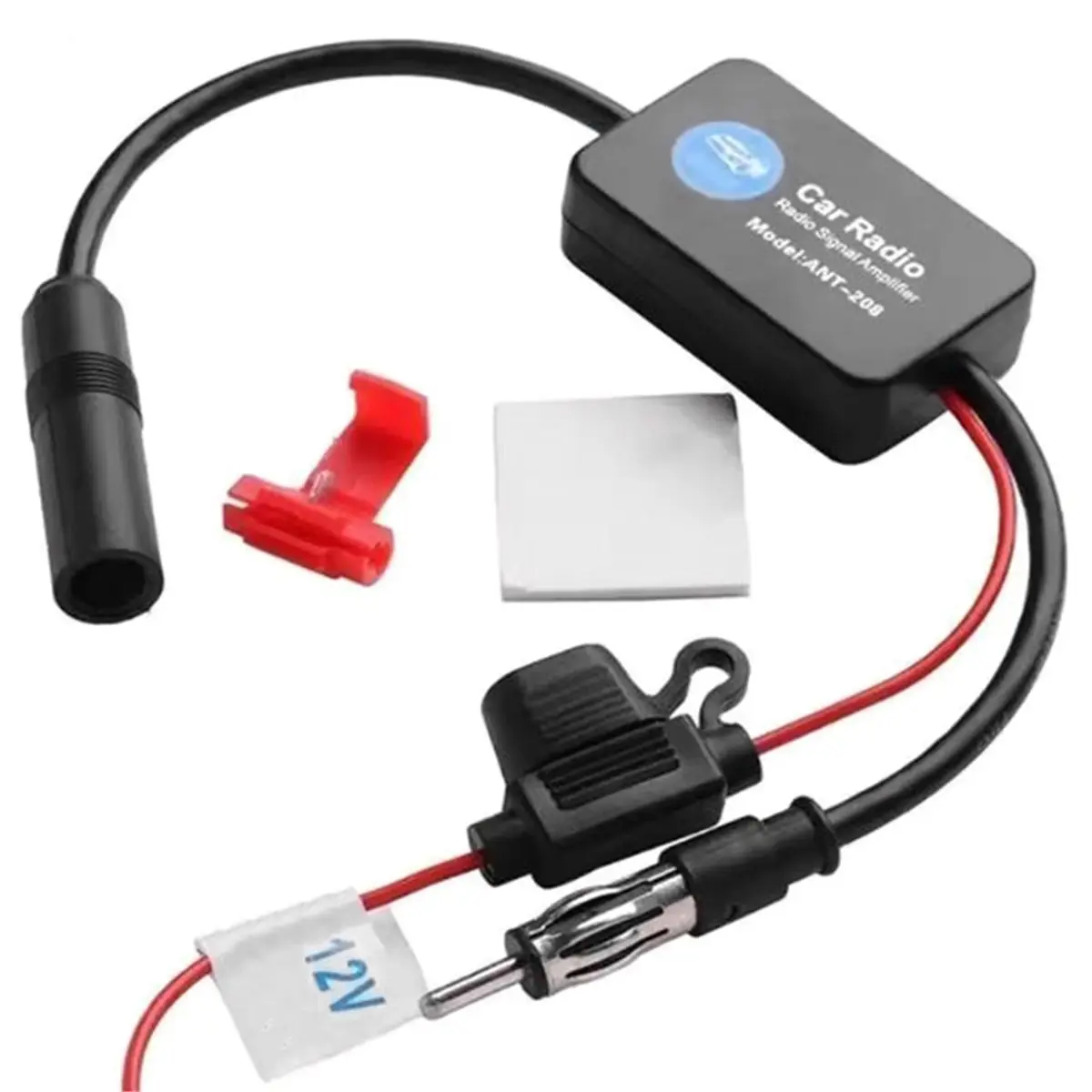 THANKYOU Active Vehicle Antenna, Car FM Radio Antenna, 12V FM Radio Amplifier