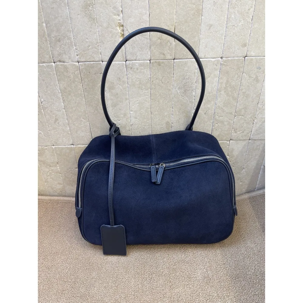 Frosted Women's Bag Women's 2026 New Multi-layer ShoulderFashionable and Simple First-layer Cowhide Women's Messenger Bag