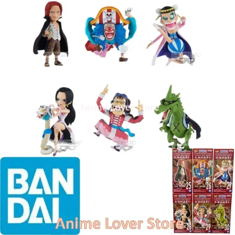 

Bandai Banpresto Original One Piece WCF WT100 VO.5 Shanks Buggy Bentham Hancock Apoo X-Drake Anime Figures Toys for Kids Gift