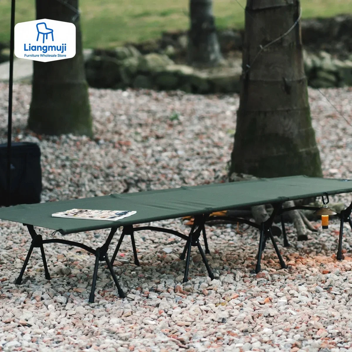 Thous Winds Upgrade Camping Cot Outdoor Lightweight Mute Camp Tent Bed Travel Sleeping Bed Portable Folding Bed Hiking Fishing