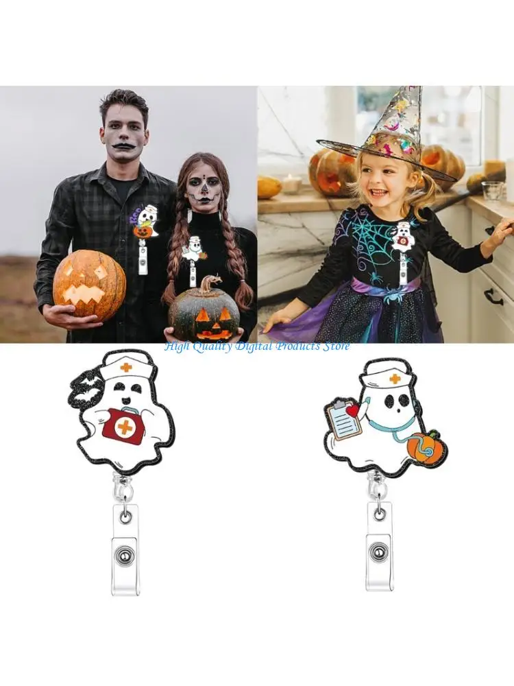 U2JE Retractile IDENTITY Symbol Owner With Whirling Manifestation Clip Permanent ABS Substance For Workplace Accessories