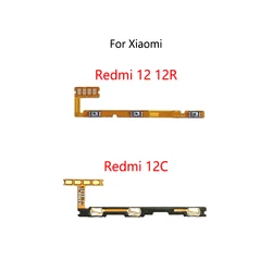 Power Button Switch Volume Mute Button On / Off Flex Cable For Xiaomi Redmi 12 12R 12C