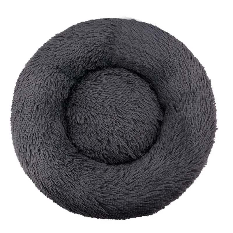 

Round Dog Bed Winter Warm Cat Bed Plush Basket for Dog Washable Pet Bed for Small Medium Large Dog Sofa Cat