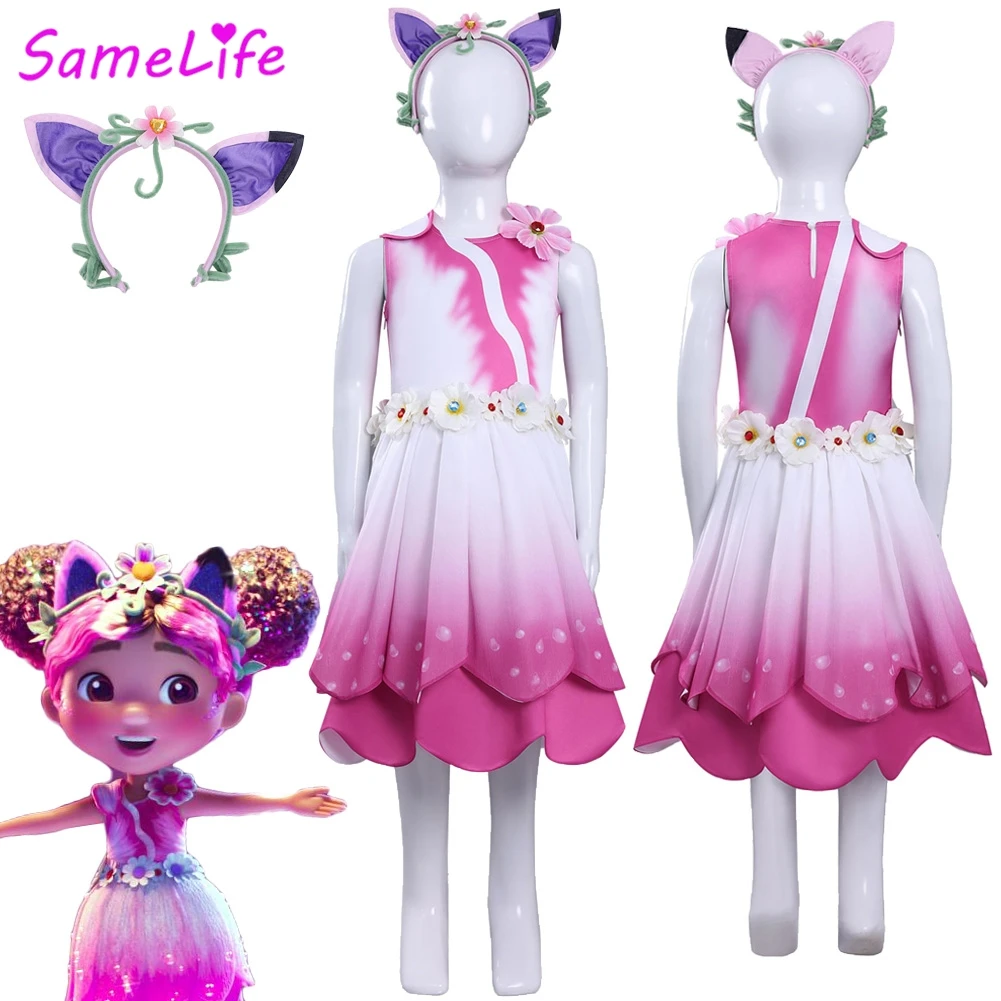 

Fairy Gabby Cosplay Fantasy Girls Dress 2025 Cartoon Dollhouse of Gabby Costume Disguise Halloween Teen 6 to 14 Years Outfits