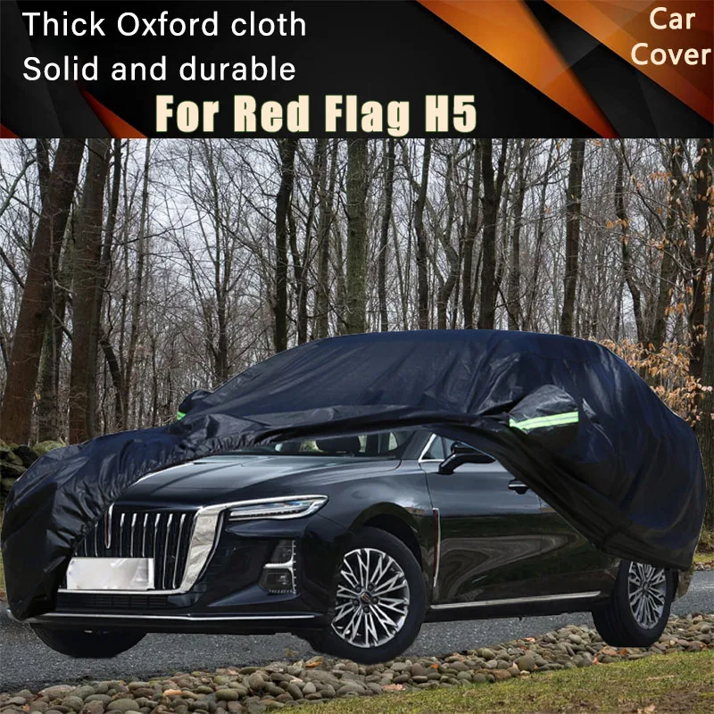 

For Red Flag H5 Car Full Outer Covers Outdoor Waterproof Dustproof Sun Rain Snow Protection Exterior Car Accessories
