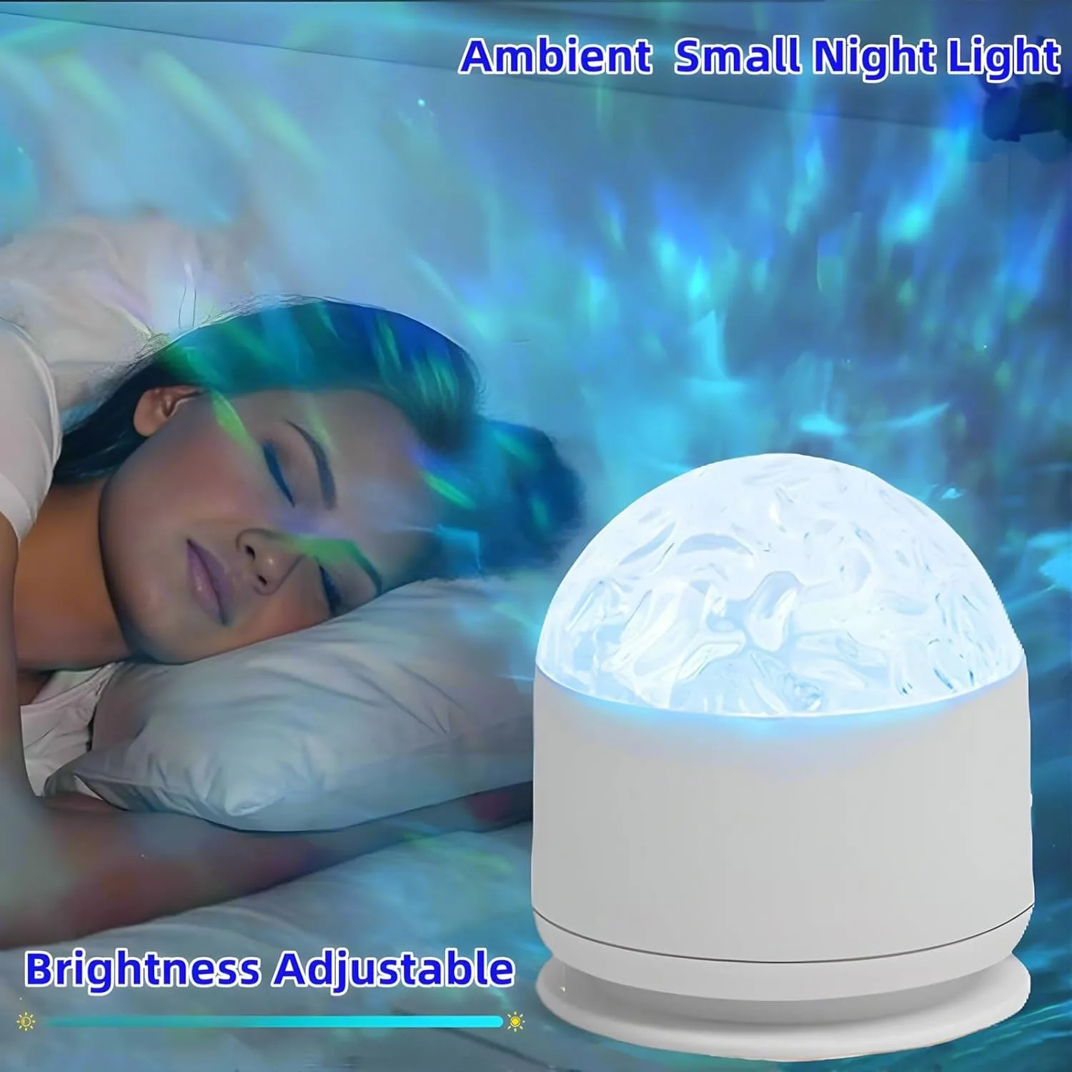 Northern Light Projector,16 Color Recharge Sunset Lamp Aurora Night Light Projector,Dimmable 2 in 1 Galaxy Lamp Ocean Wave Ceiling Projector Mood Ambient Lighting for Bedroom Party Kids Room Girl Gift