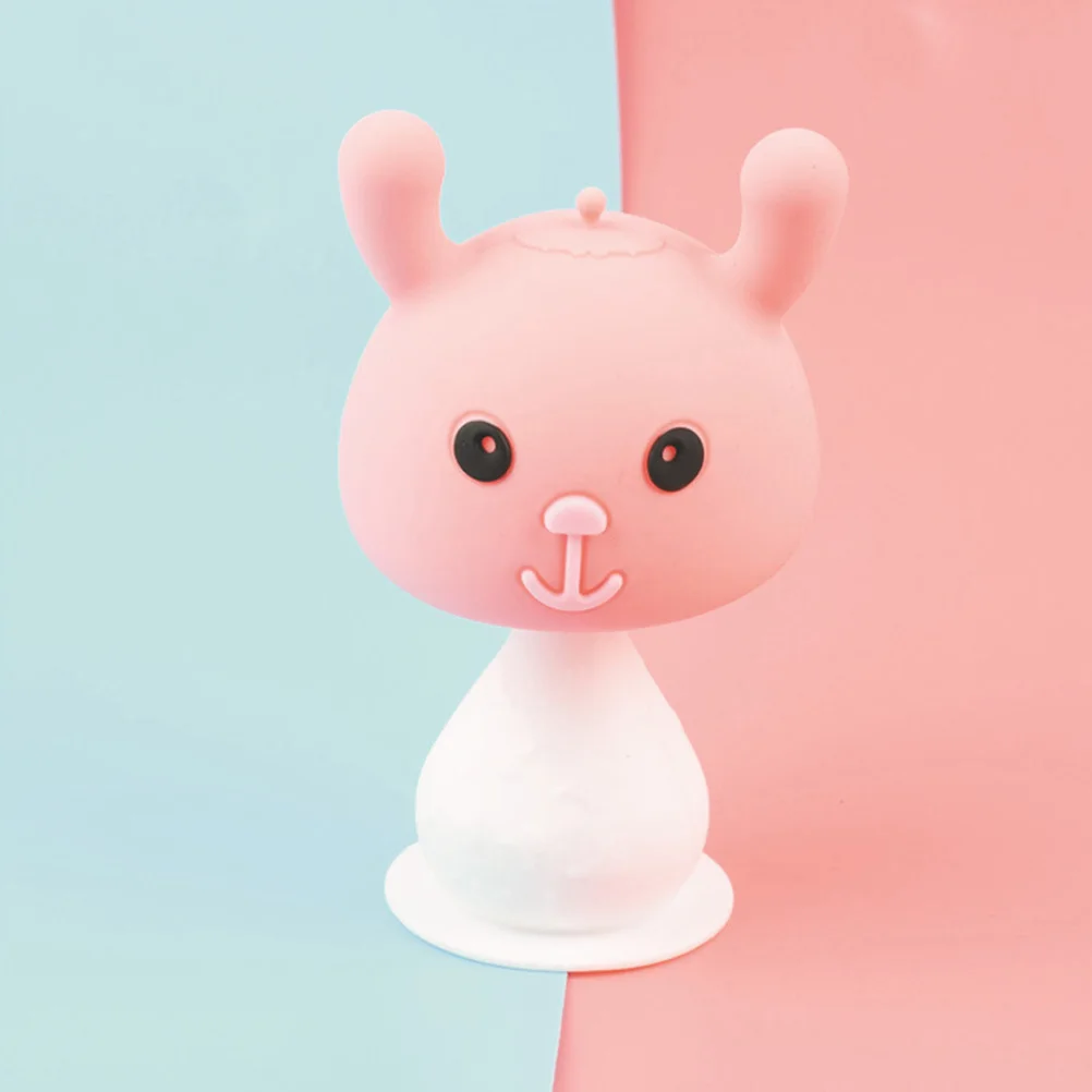 2 قطعة عضاضة الطفل الكرتون الفطر الغذاء الصف سيليكون خفيفة الوزن المحمولة مهدئا مضغ المولي عضاضة تطوير الرضع