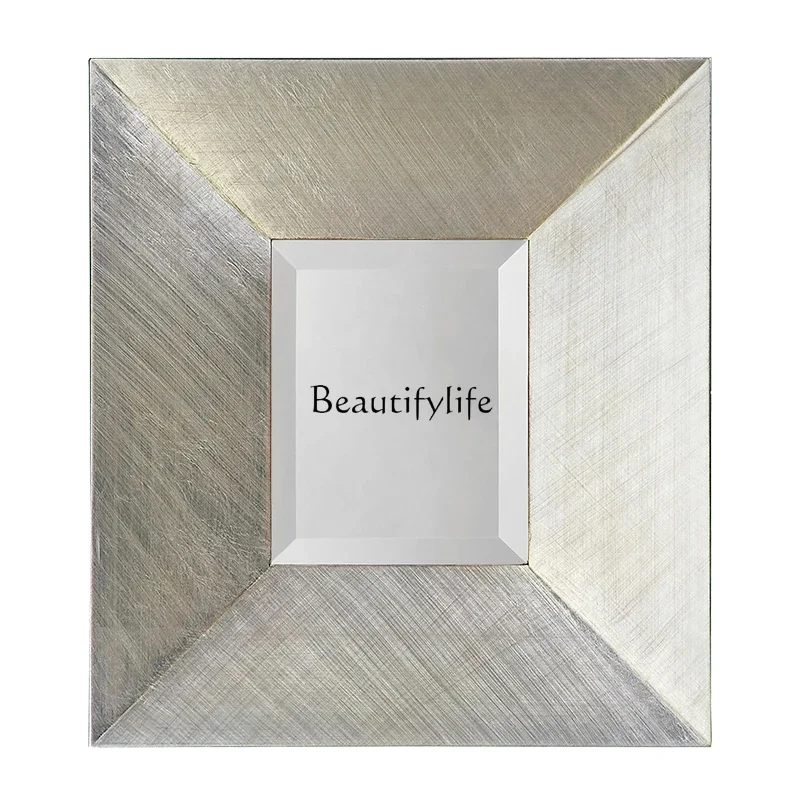 

ls 35Combination decorative mirror decoration porch wall decoration wall hanging mirror square background wall