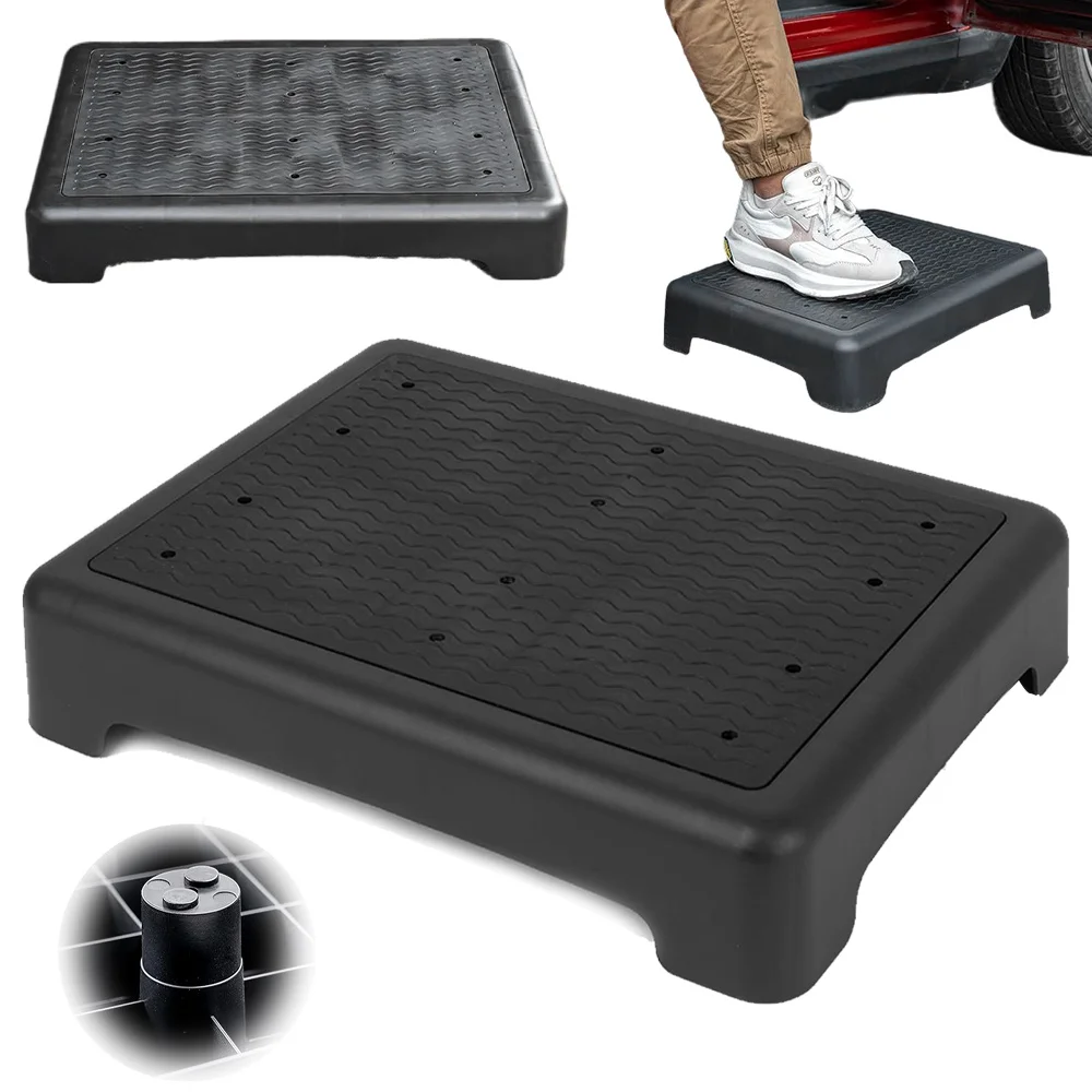 Marchepied haute capacité avec couche antidérapante et surface profilée, construction légère et durable pour une accessibilité améliorée