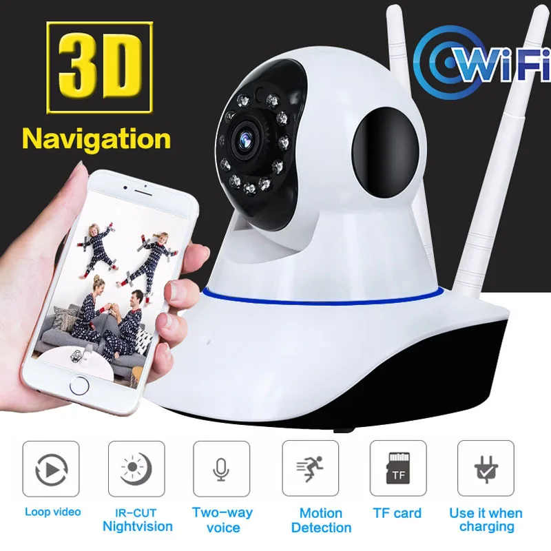 

1080P Wifi IP Camera CCTV Camera 2MP Surveillance Security Camera Two Way Audio IR Cut Night Vision Baby Monitor App Yoosee