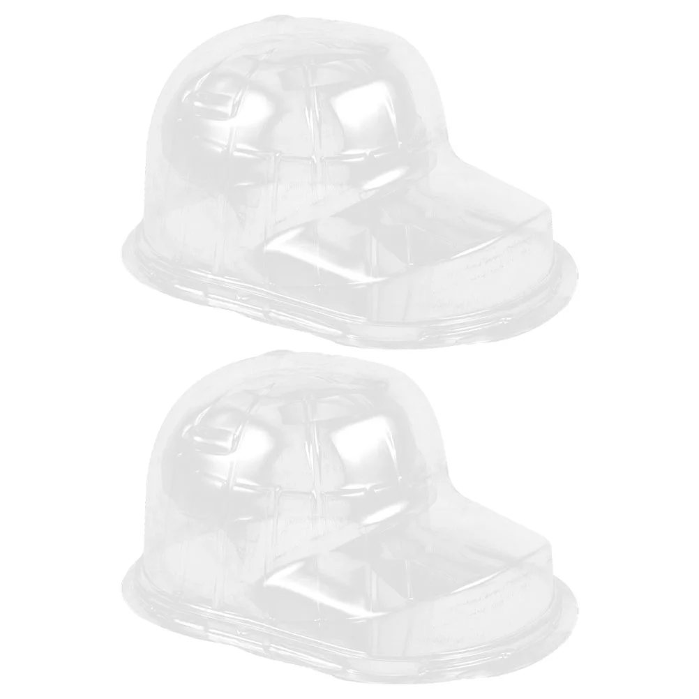 2 Pcs Baseball Cap Display Stand Hat Holder Support Monitor Plastic Rack Protector