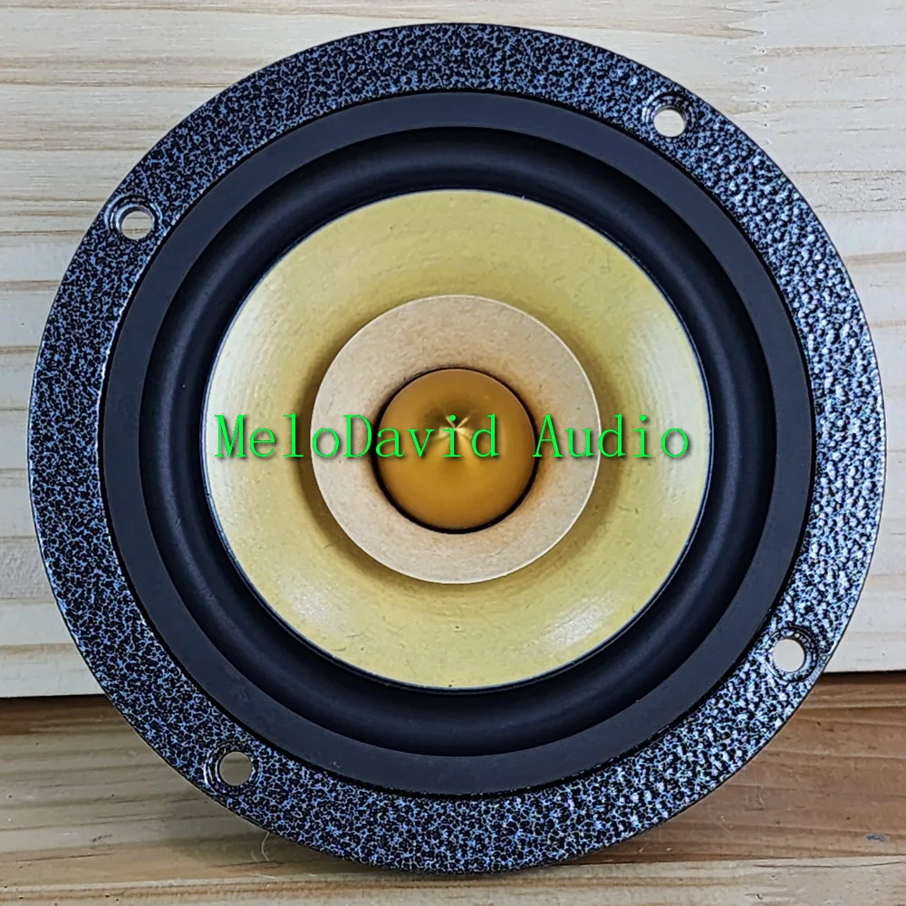 A Pair 2 Pcs  of MeloDavid 4 inch  FR4NEO  mix paper cone fullrange speaker woofer　