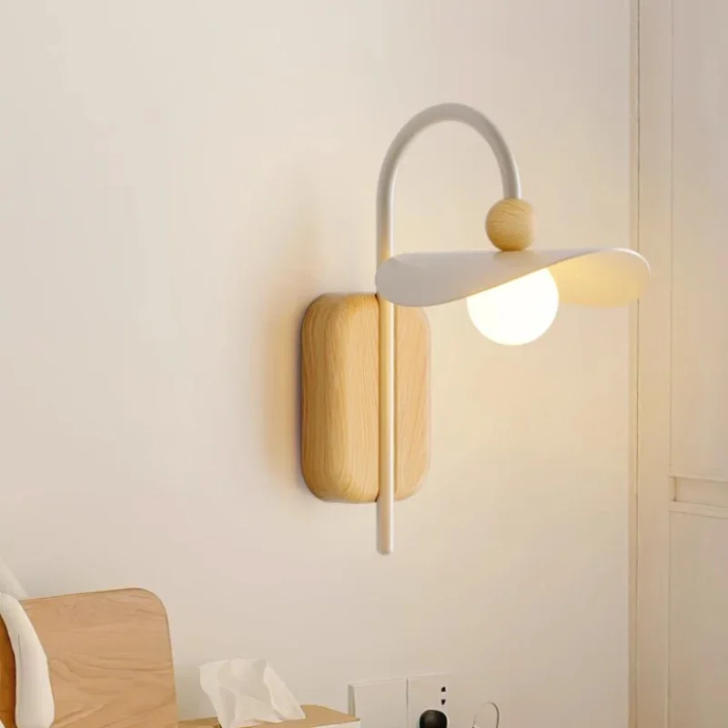 Simples Moderno Nordic Log Lâmpadas de Parede, Bedroom Bedside Lamp, Home Decor, Sala de estar, Sofá, Estudo, Reading Wall Lights, Iluminação Interior