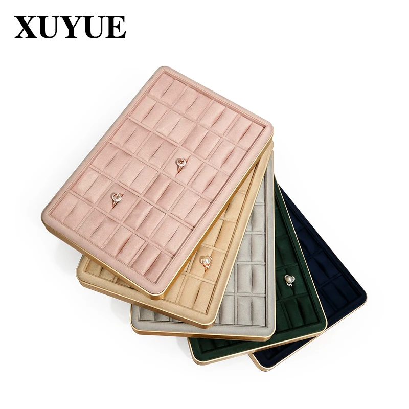 Jewelry Tray Ring Metal Tray Earring Ring Swing Plate Large Capacity Ring Earring Viewing Tray