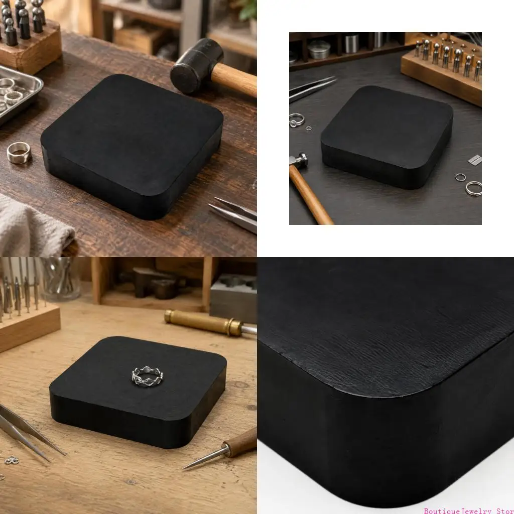 E1PE Rubber Jewelry Work Block for Making and Repair, Ready to Place for Hammering, Forming, Flattening, and Component