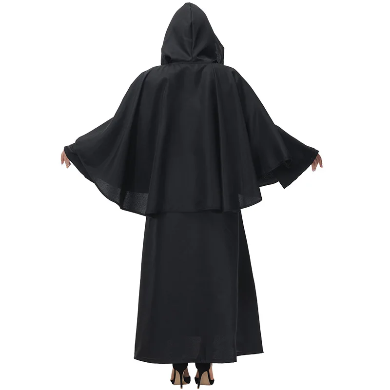 Loween Par المرأة معالج القرون الوسطى رداء كيب ماجيك تأثيري حلي مقنعين awl Faionable العرقية الملابس النسائية