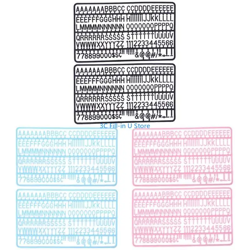G8TA 2 Set en feuilles Lettres numéros Caractères en feutre Caractères caractéristiques réutilisables caractères