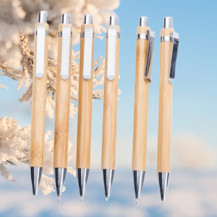 

6 шт. бамбуковые автоматические карандаши для рисования, рисования, письма, механические карандаши с уникальным бамбуковым дизайном
