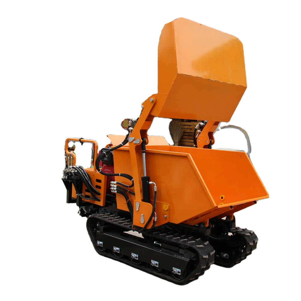 Truck mini dumper track Hydraulic Crawler Tracked 300KG Mini Track Dumper  crawler  6F+ 2R