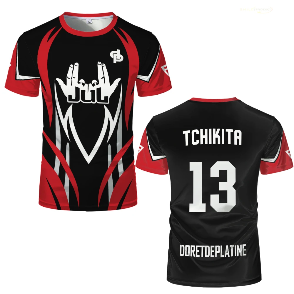 

2025 New JUL T-shirts Men And Women Pink Breathable Quick-drying Training DP Football Jerseys Summer Fashion Casual Sports Tops