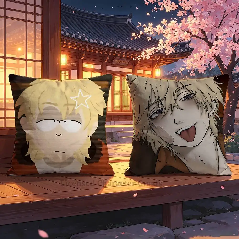 S-Sousth P-Park K-Kenny M-McCormick Fanrat Print Cushion Cover Aesthetic Bedroom Decor 30x30 65x65 40x40 45x45 50x50 cm