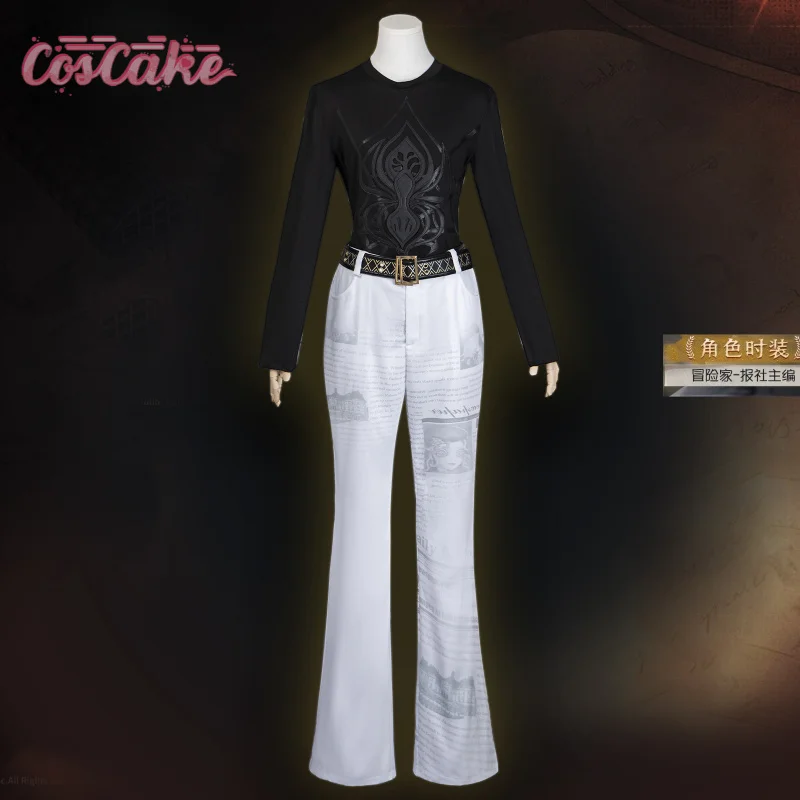 

Identity V Kurt Frank Adventurer Cosplay Costume Newspaper Chief Uniform Halloween Carnival Party Christmas Play Role Clothes