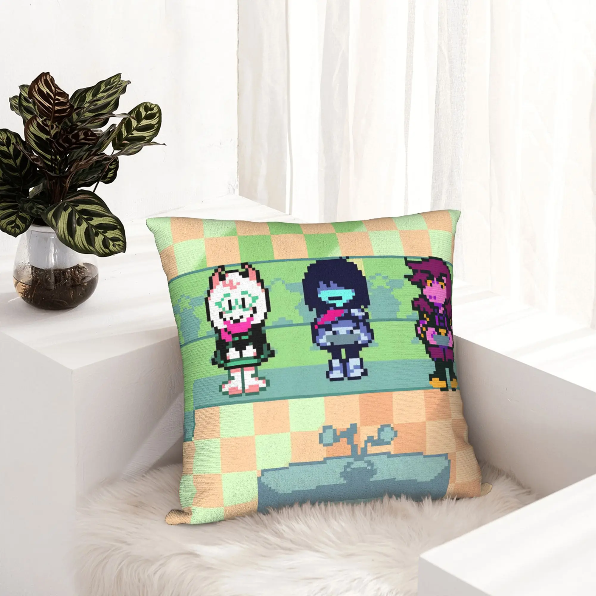 Deltarunes Kris Ralsei Susie Pillowcase Soft Cushion Cover Decorative  Pillow Case Cover Home Square