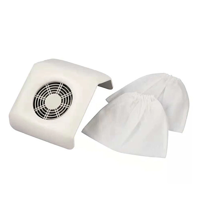 **3Pcs Replacement White Non-woven Nail Dust Bag Use For Nail Art Dust Suction Collector Washable Nail Dust Collector Packs