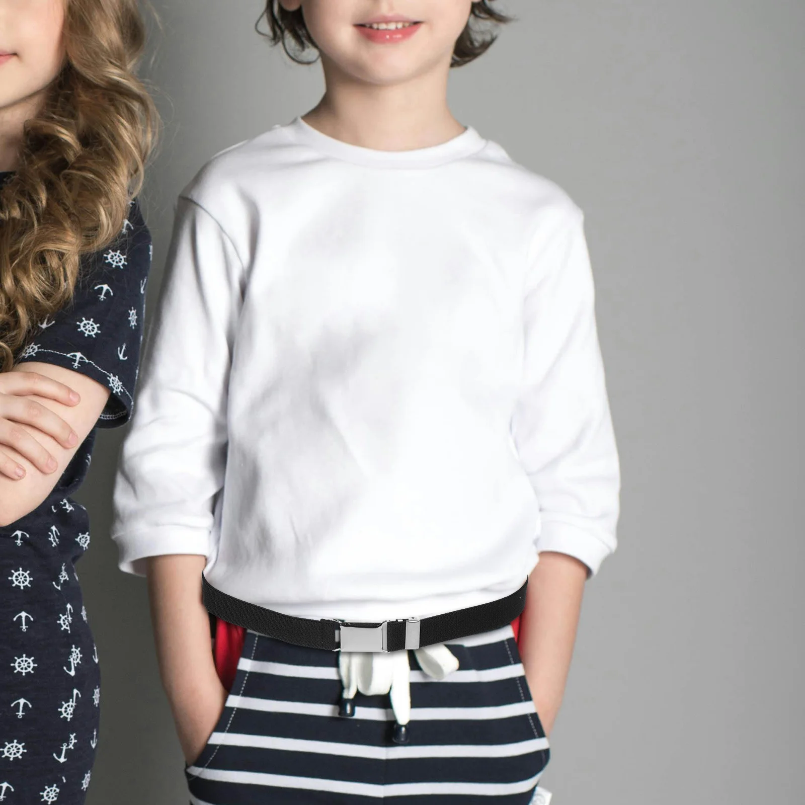 2Pcs Adjustable Elastic Belts Belt for Jeans School Special Occasion Daily Belt