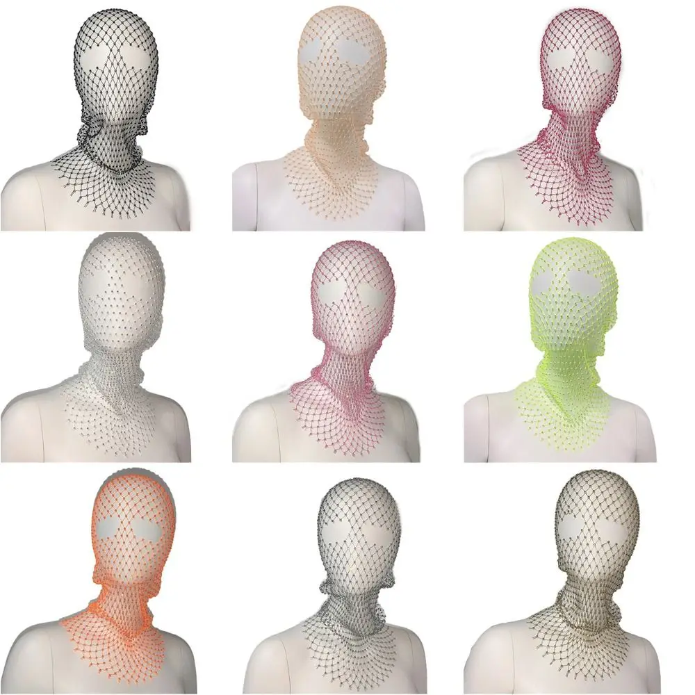 شبكة الجوف خارج الساطع غطاء الرأس الشعر سنود صافي حجر الراين شبكة الحجاب الماس حك شبكة صيد السمك غطاء الرأس كريستال قناع الرأس