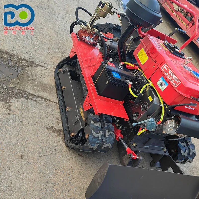 ضمان لمدة سنة واحدة، محراث دوار من نوع الزاحف بحجم صغير للمزرعة، نطاق واسع من التطبيقات، حراثة دوارة مع مقعد