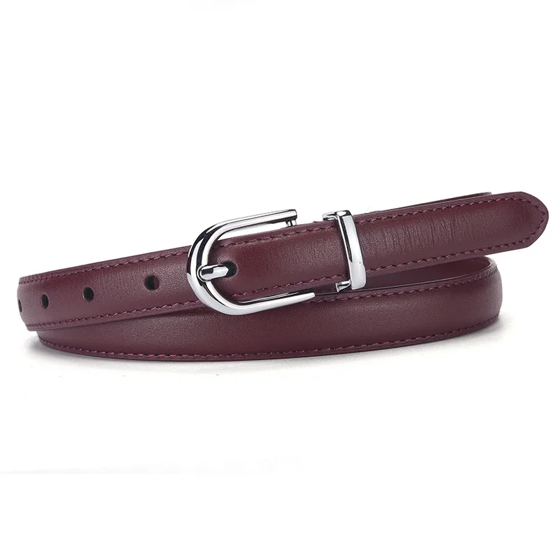 Belt for women, top layer cowhide belt, retro jeans, light luxury, high-end feel, paired with trousers