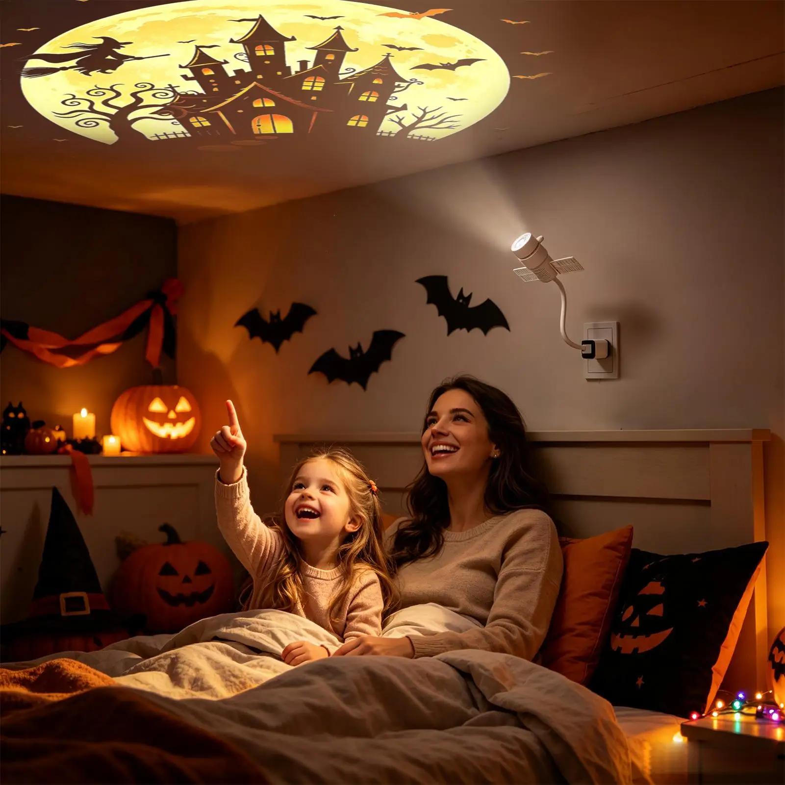 Halloween Projector Hologram Rotating Dynamic Lamp With Motion Effects Halloween Outdoor Projector Lights For Holiday Haunt