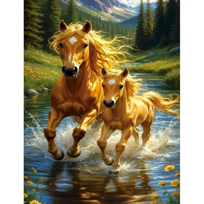 

GATYZTORY Horse Painting By Numbers Wall Decor Pictures By Numbers Animal Painting Numbers Picture Picture On Numbers